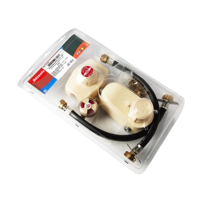Coffret complet propane NF avec 1ère et 2ème détente 4kg/h - FAVEX