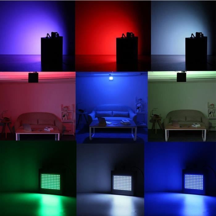 25W Stroboscope LED avec Télécommande Lampe de Scène 108 RGB Strobe LED Disco Spot Projecteur Effet DJ 220V