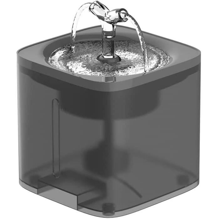 Fontaine à Eau pour Chien Chat, Eau d'induction à circulation automatique 2L, Élément filtrant + adaptateur + arroseur + pompe [505]