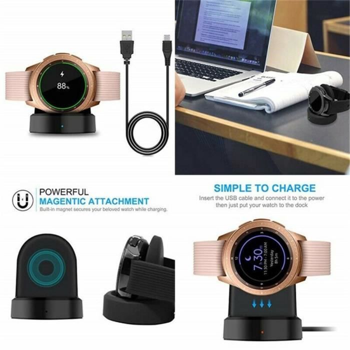 MONTRE OUTDOOR Pour Samsung Galaxy Watch SM-R815 - R800 - R810 Dock de chargement de chargeur rapide sans fil bg1452 SDF1452