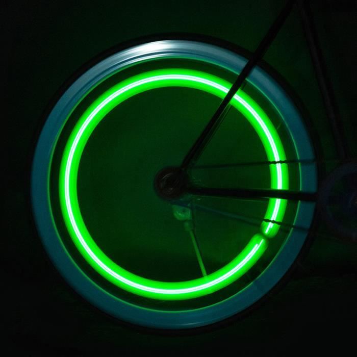 4 LED Roues de vélo de vélo imperméable à l'eau Pneus Lampe Riding Feux d'avertissement Lumière de vélo 664