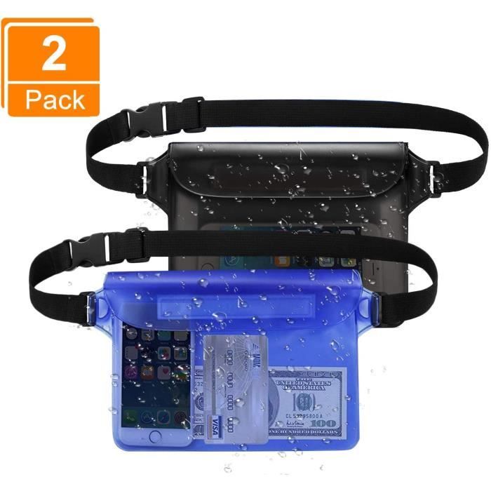 BOITE ETANCHE Sac de poche étanche 2 pièces avec bandoulière réglable, pochette Etui étanche 167