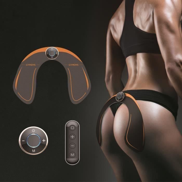 Ywei Electro stimulateur de fessier EMS, rechargeable par USB, avec télécommande