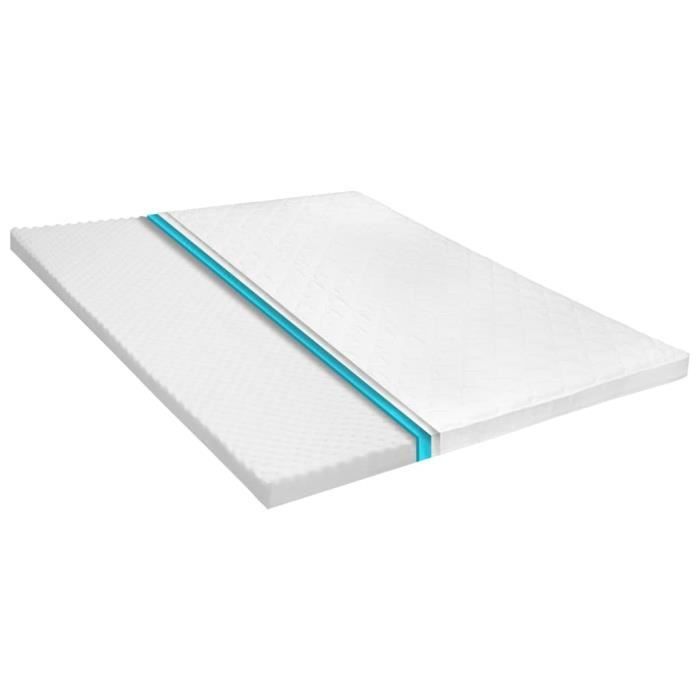 Surmatelas de Confort Couvre-matelas - Protèges-matelas - 140 x 200 cm Mousse froide Profil d'œuf 6 cm🌴4992
