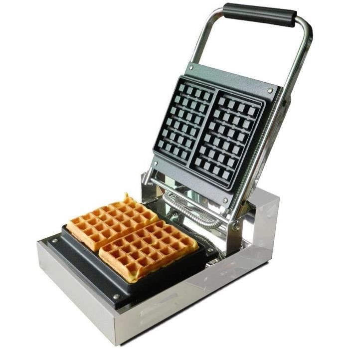GAUFRIER AISHANG Gaufrier Belge 1200W avec plaques antiadheacutesives agrave controcircle de tempeacuterature et de Temps Chauff1113