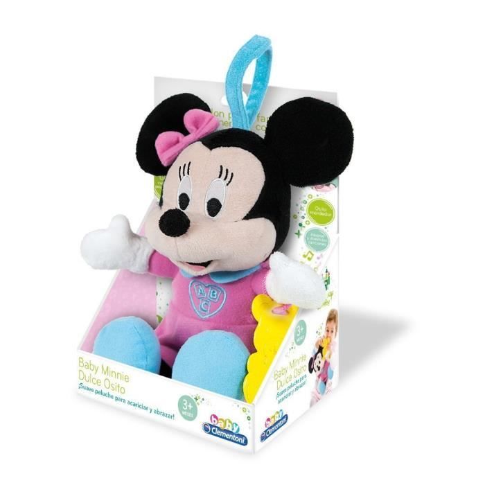 Clementoni 65978. Minnie Mouse. Peluche, embrasse et apprends