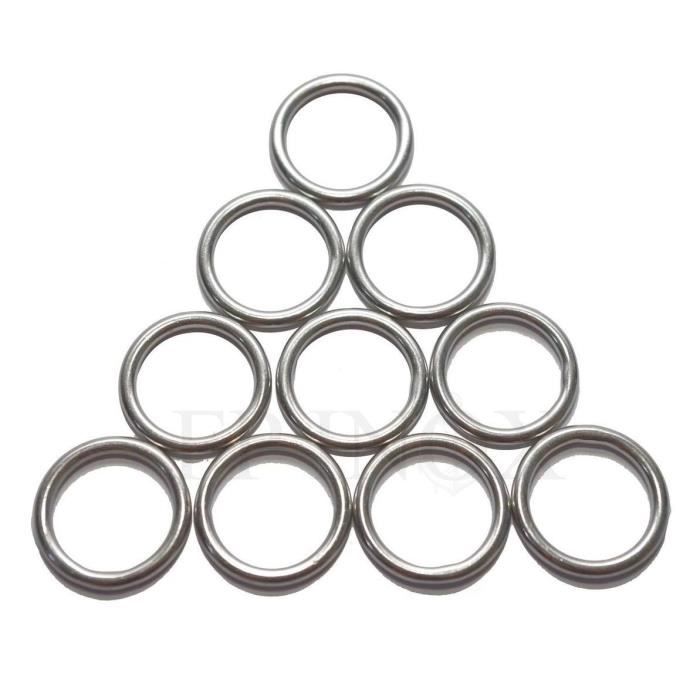 Anneaux Rond inox 316 Diamètre 3 x 15 mm intérieur ( Lot de 10 Pièces )