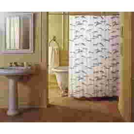 Rideau de Douche 'Albatros' Tissus 180x200 Bleu