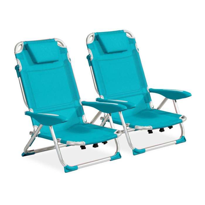 Fauteuil de plage - Clic clac des plages by Innov'axe - Lot de 2