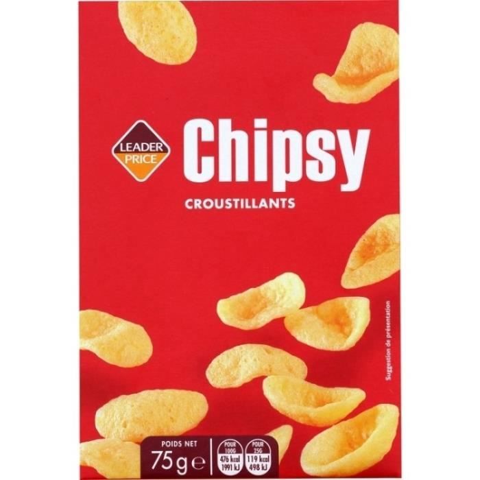 Chipsy pétales salés 75g Leader Price