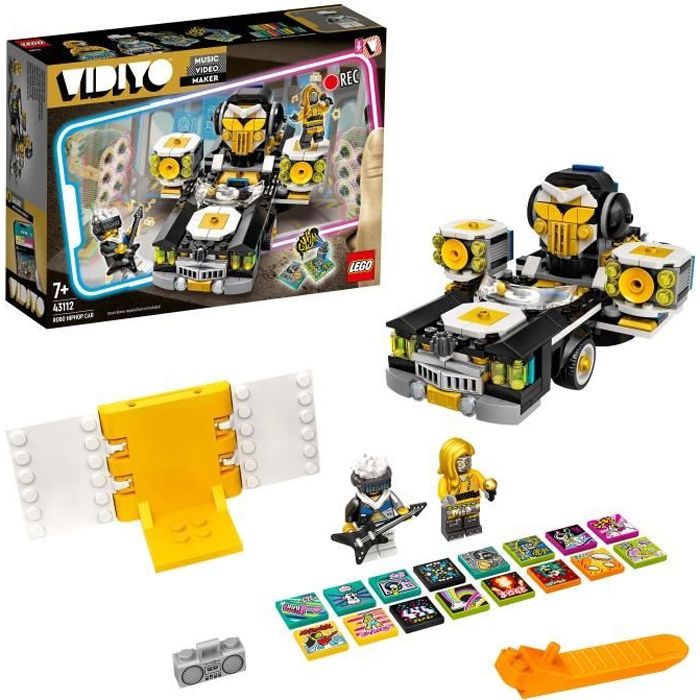 LEGO® 43112 VIDIYO Robo HipHop Car BeatBox Music Video Maker, jouet Musical et Application de Réalité Augmentée pour Enfants