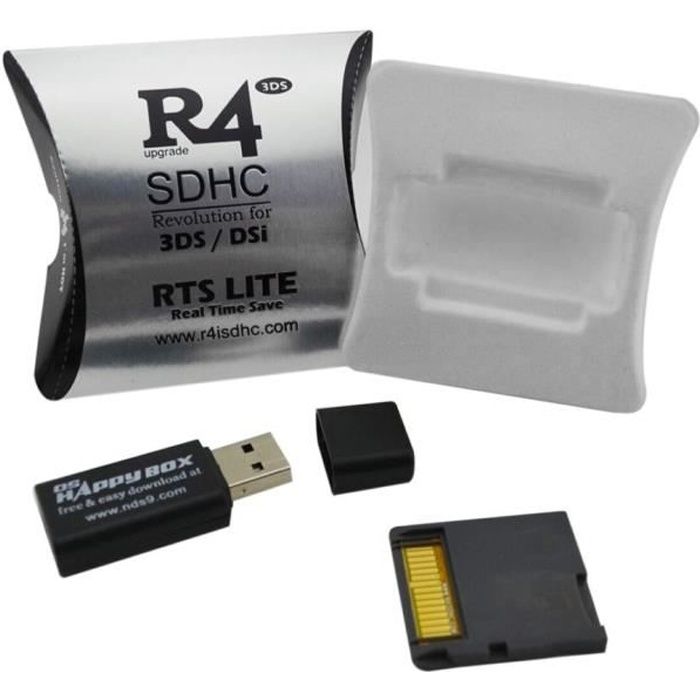 Adaptateur Carte R4 SDHC pour DS 2Ds 3DS Ndsi Nds Noir