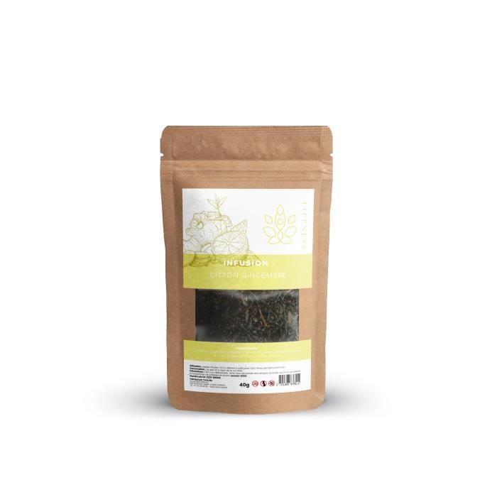 Infusion au CBD - Lifeness - Saveur Citron Gingembre 40g - Made in France