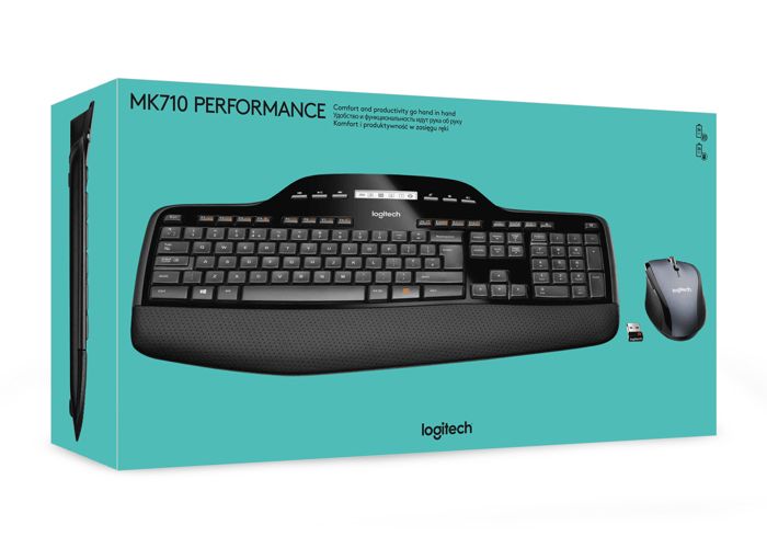 Logitech Wireless Desktop MK710 - Ensemble clavier et souris - sans fil - 2.4 GHz - espagnol