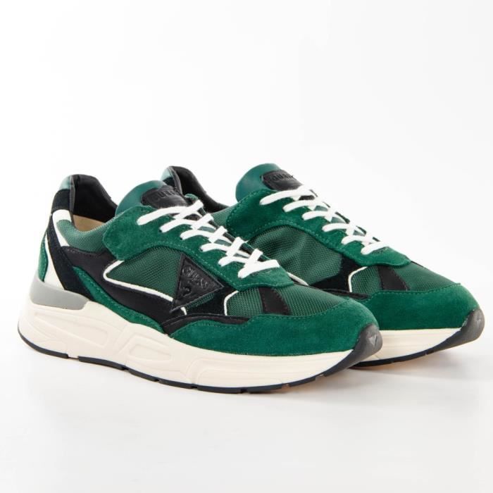 Basket Guess Imoele Vert Homme