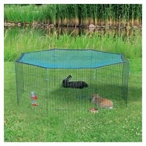 TRIXIE Porte-enclos d'extérieur avec filet de protection 60x57 cm vert