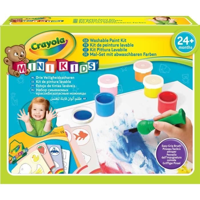 Crayola - Mini Kids - Mon 1er kit de peinture - Coloriage pour enfant et tout petit