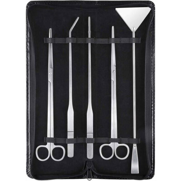 Meilleurs prix pour Kit Aquascaping 5 en 1 en Inox pour Aquarium Outils de Plantes Aquatiques PZCC