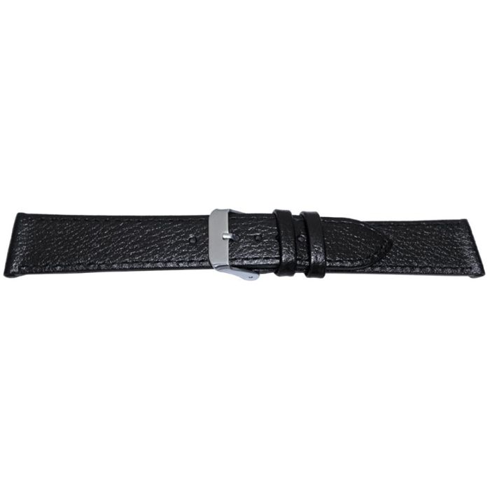 Bracelet de montre en cuir noir 20mm (18mm) pour un look élégant