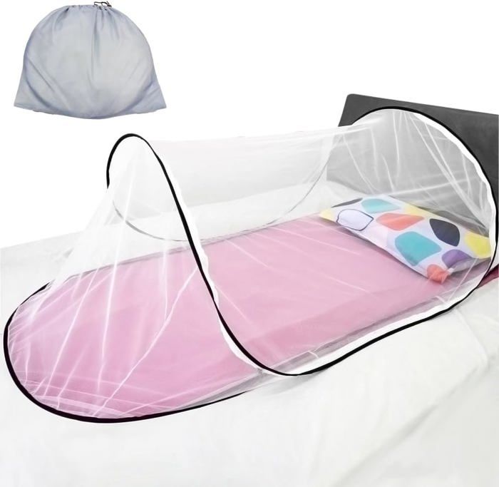 Moustiquaire de Lit Pliable - SPIELSTABIL - 200x80x56 cm - Polyester Résistant - Facile à Assembler - Léger