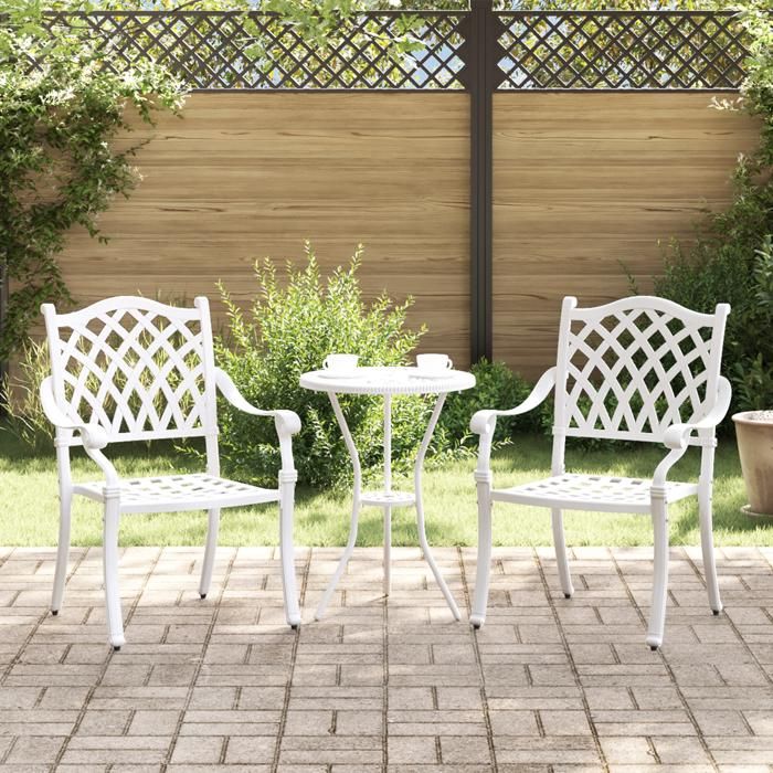 Vidaxl Chaises de patio Lot de 2 - vue 2