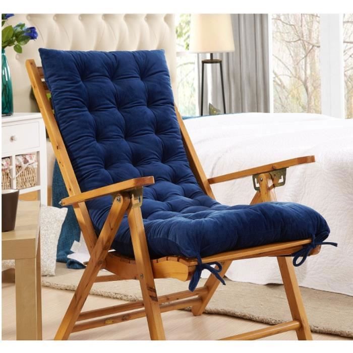 Coussin de Chaise Longue de Jardin Marine Coussin de Transat 48*120cm Coussin de Bain de Soleil Antidérapant et Relaxant