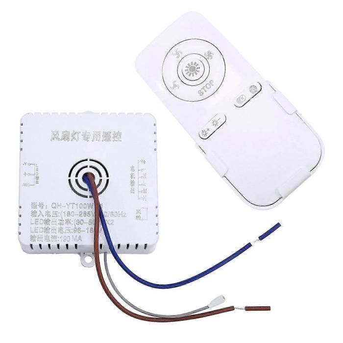 Ventilateur de plafond de chambre à coucher avec télécommande 100 W contrôleur de réception pilote accessoires déclairage-a373