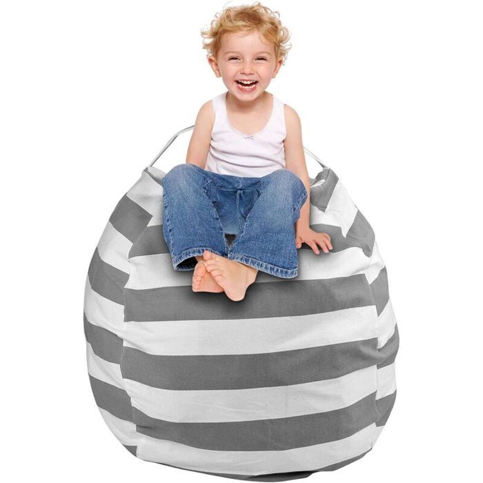 Rangement peluche rangement chambre denfant housses de pouf sac de rangement pouf coussin de siège enfant doux polyvale
