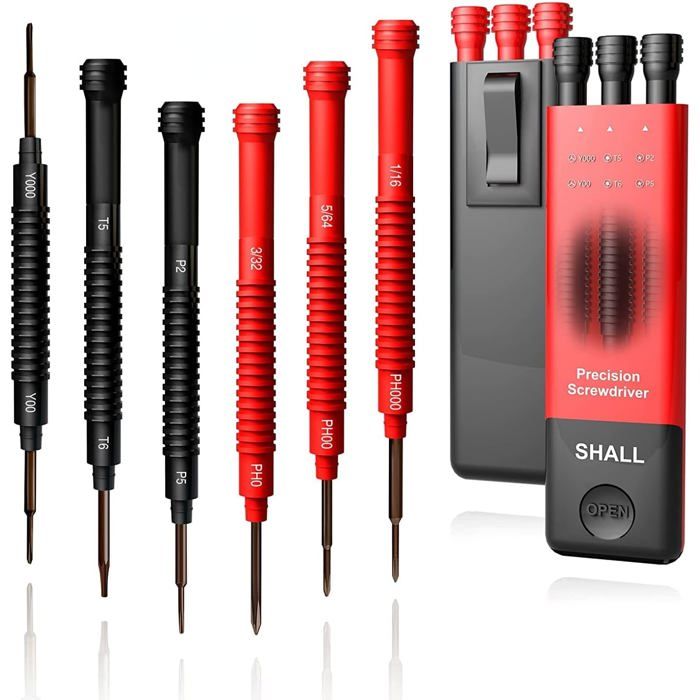 6pc tournevis précision avec étui 12 tailles mini magnétiques kit doutils réparation pour ordinateur portable lunettes montres 6pc tournevis précision avec étui 12 tailles mini magnétiques kit doutils réparation pour ordinateur portable lunettes montres