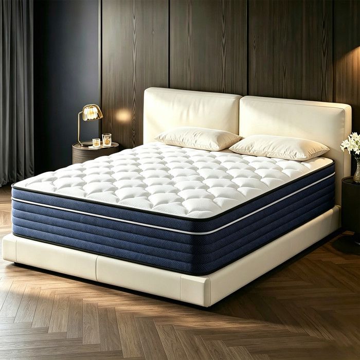 Matelas Mousse Mémoire de Forme 90x200 cm Épais 25cm Sommeil Profond et Silencieux Haute Élasticité Très Respirant Oeko-Tex