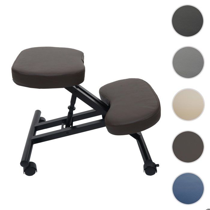 Chaise à genoux HWC-E10 marron foncé