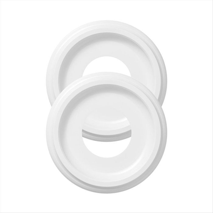 Lot de 2 Médaillons de Plafond Moulés en PU de 10 Pouces de Diamètre Extérieur X 4 Pouces de Diamètre Intérieur (Convient Aux a