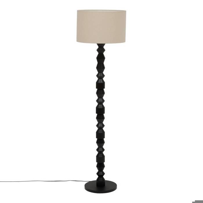Lampadaire Yulia cylindrique H.150cm noir