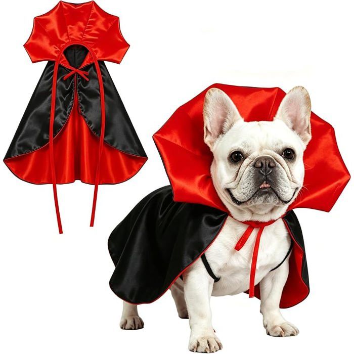 JOZMMZEOOA Costume d& halloween pour Chien Deguisement Halloween Chien 50cm Costume d& Halloween pour Chien M 50 × 55 KIT VETEMENT