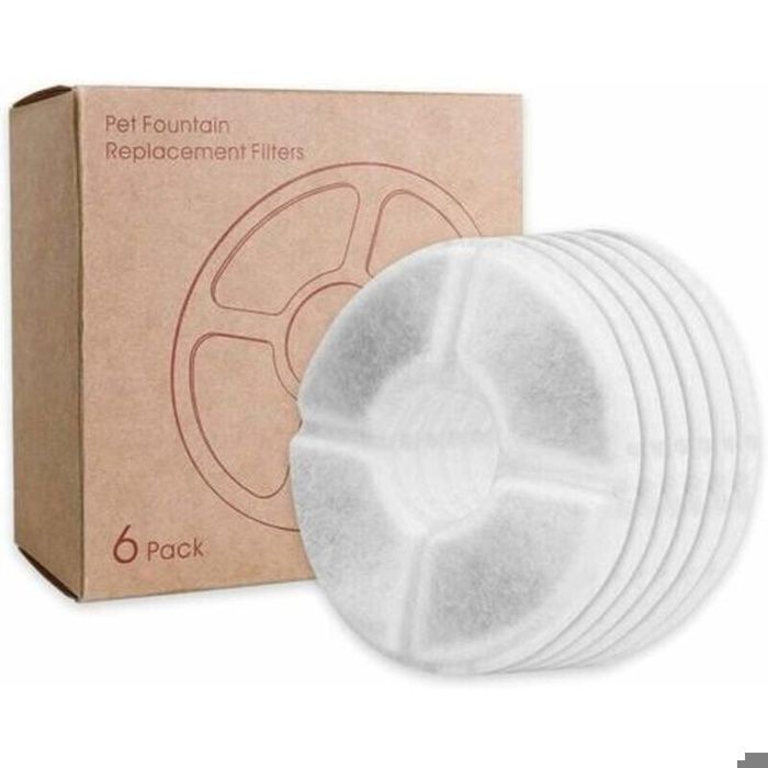 Filtre de fontaine pour chat – Triple action – Coton haute intensité et charbon actif – Compatible fontaines 2-2.5L Lot de 6 pièces Filtre de fontaine pour chat – Triple action – Coton haute intensité et charbon actif – Compatible fontaines 2-2.5L Lot de 6 pièces