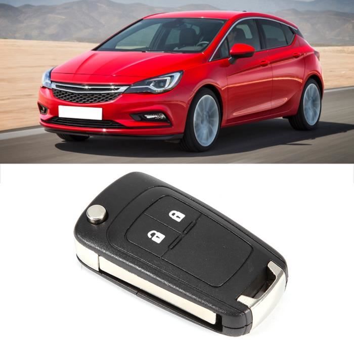 Boîtier Coque Clé Voiture 3 Boutons Pour Opel Vauxhall - Lame HU100 Pliable