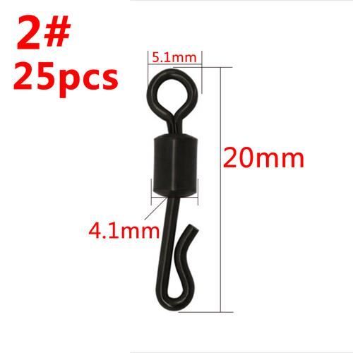 Pack De 12 émerillons Coastlock Sampo Taille 3 - Roulements à Billes, Nickel, Neuf