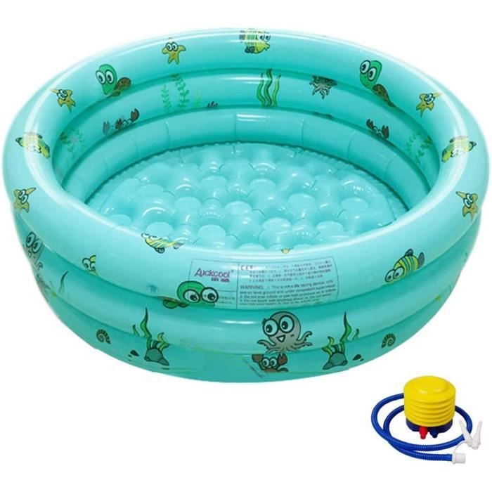 Piscine Gonflable Ronde Pour Bébé Petal 90x25cm - Pataugeoire Été Citron Olive - Jouet Aquatique Enfant