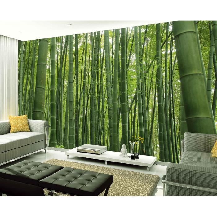 Plante Fond D'Écran 3D Mural Vert Plantes Arbres 350X250Cm Papier Peint ...