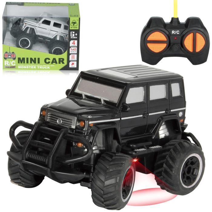 Jeep telecommandee avec lumieres pour enfants mini vehicule tout terrain jouet moule sous pression amusant Cdiscount Jeux Jouets