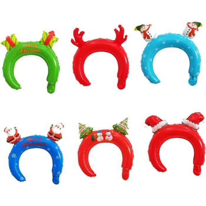 Jeu Gonflable Lancer D’anneaux De Noël – 2 Bois De Renne + 8 Anneaux – Pour Fêtes, Famille, Enfants – Inclus Gonfleur