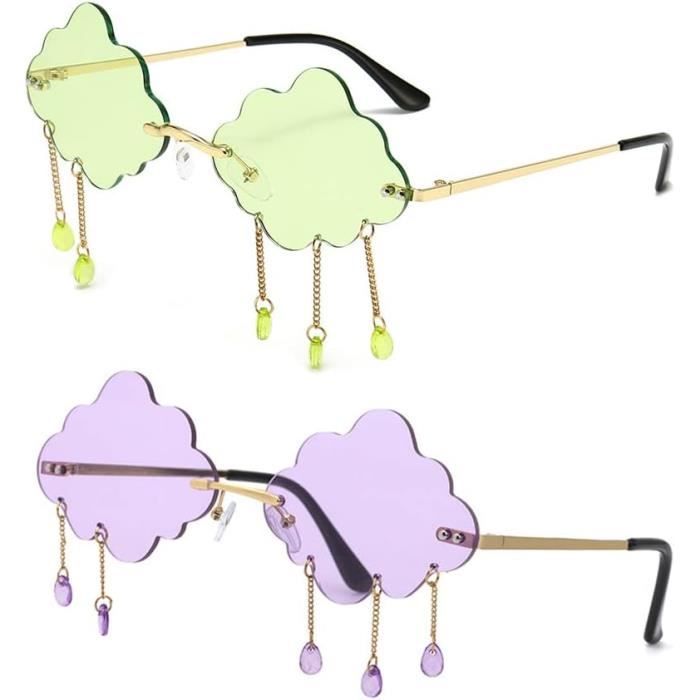 LJCZKA Lunettes De Soleil Coeur Fonte Femme Homme, Lunettes