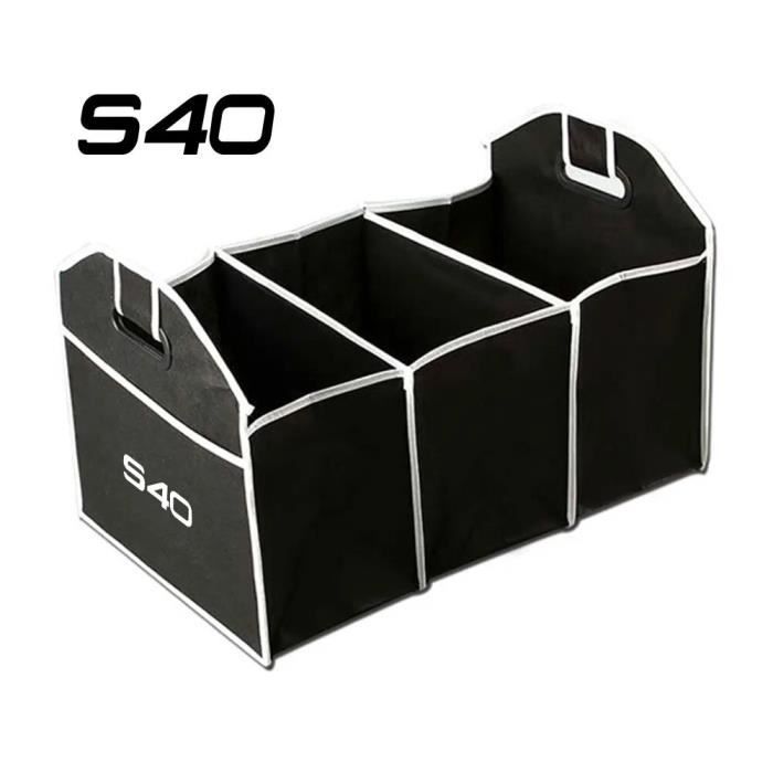 Lot De 2 Sacs De Rangement Pliables Pour Coffre De Voiture - Noir, 30x29x17 Cm - Organisation Facile - 6