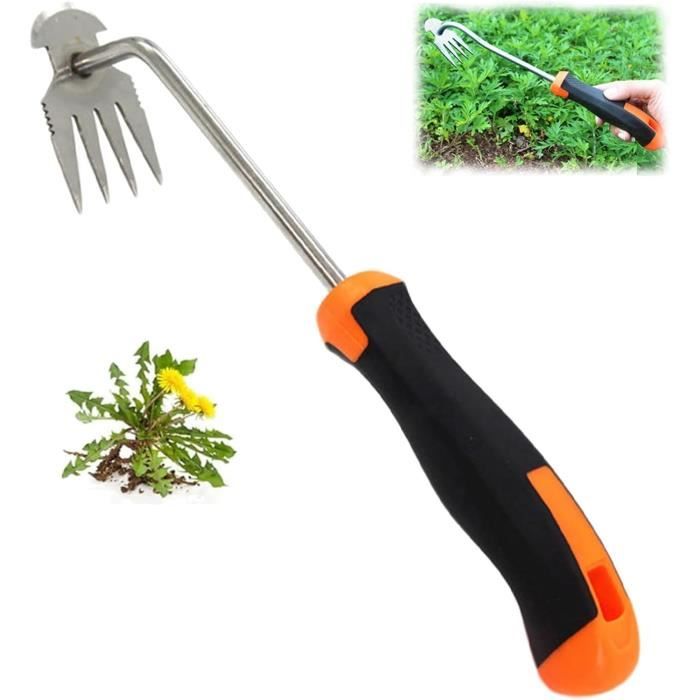Désherbeur Manuel 2 En 1 – Arrache Pissenlit Et Mauvaises Herbes En Acier Inoxydable, Outil Jardinage Efficace