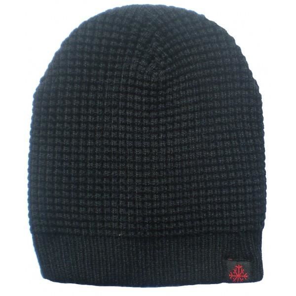 Bonnet Uni Lannion Mixte – Noir, 100% Laine, Taille Unique, Neuf Avec étiquettes