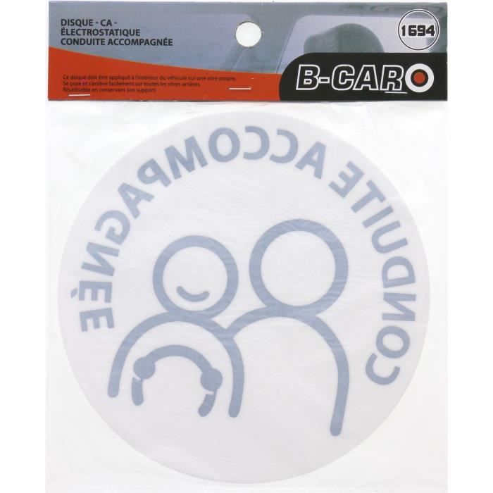 B-Car Disque Conduite accompagn/ée magn/étique