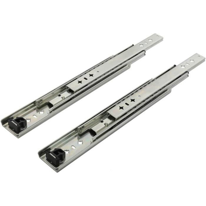 Rail Porte Coulissante Gedotec Glissiere Tiroir Roulement Billes - Rail Telescopique En Acier Rail De Guidage