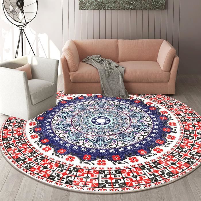Tapis réversible design corail en laine Joseph Lebon à motifs ethniques