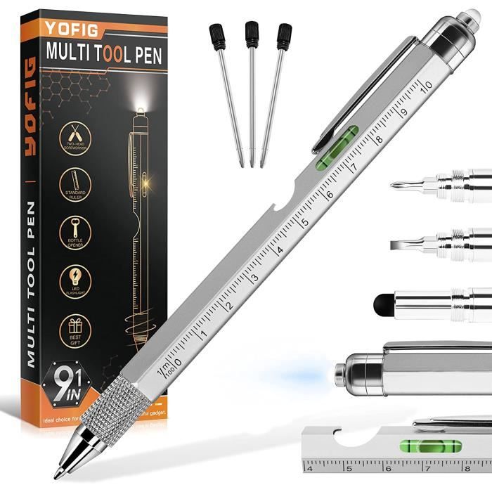 Stylo Multifonction 6 En 1 Vicloon - Porte-clés Avec Tournevis Et Stylet, Cadeau Original