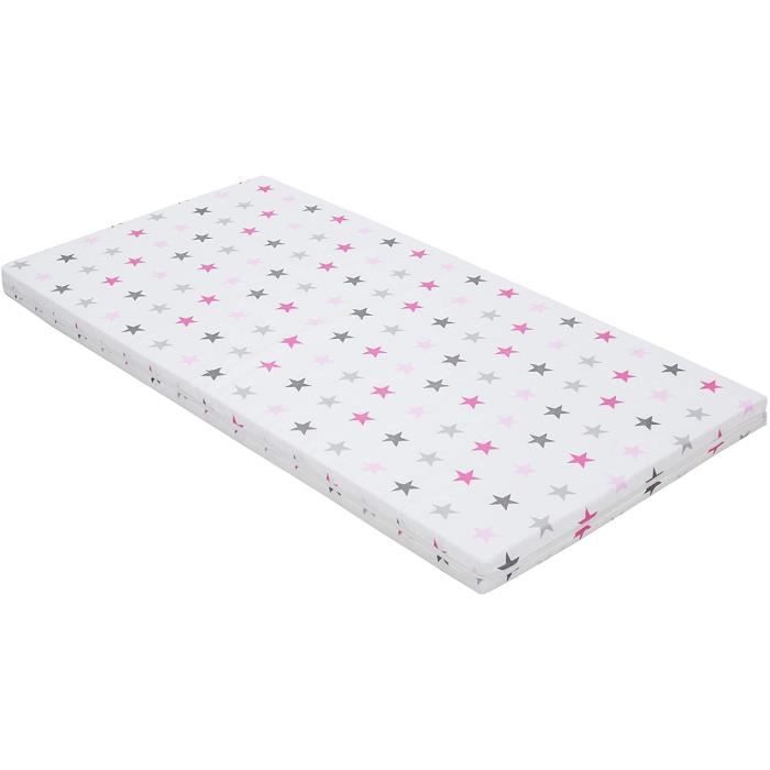 orange Best For Kids matelas pour bébé 60x120x6 cm couvre 100% coton doux et doux 